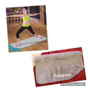 🧘🏼‍♀️ ProSource Yoga Towel Mat Gray